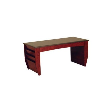 Wooden Mallet Coffee Table With Magazine Rack - 46-1/2in - Mahogany DM2-BGMH